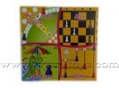 Комплект Занимателни игри 4 в 1 - Не се сърди човече, Шах, Лабиринт и Дама